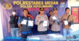 Polsek Kutalimbaru Tangkap Dua Bandar Narkoba Lintas Wilayah, Sita Belasan Gram Sabu